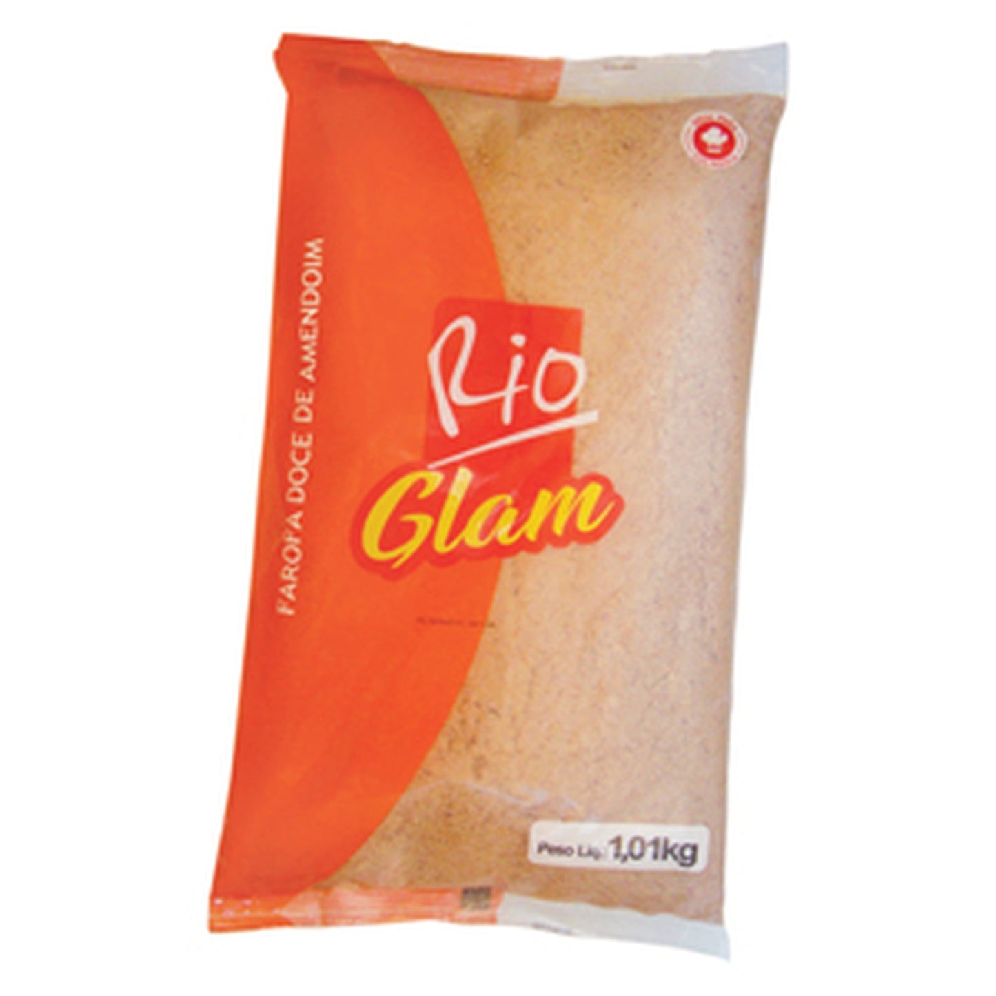 Farofa de Paçoca Moreninha do Rio 1kg sobre fundo branco