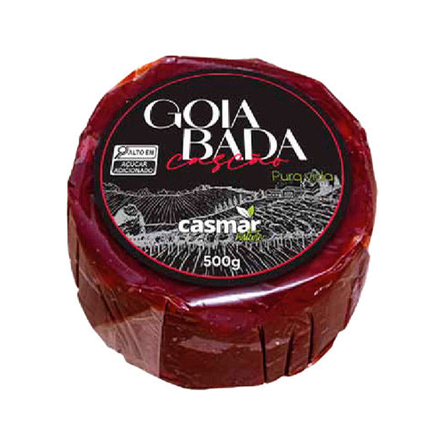 Goiabada Cascão Casmar 500g sobre fundo branco