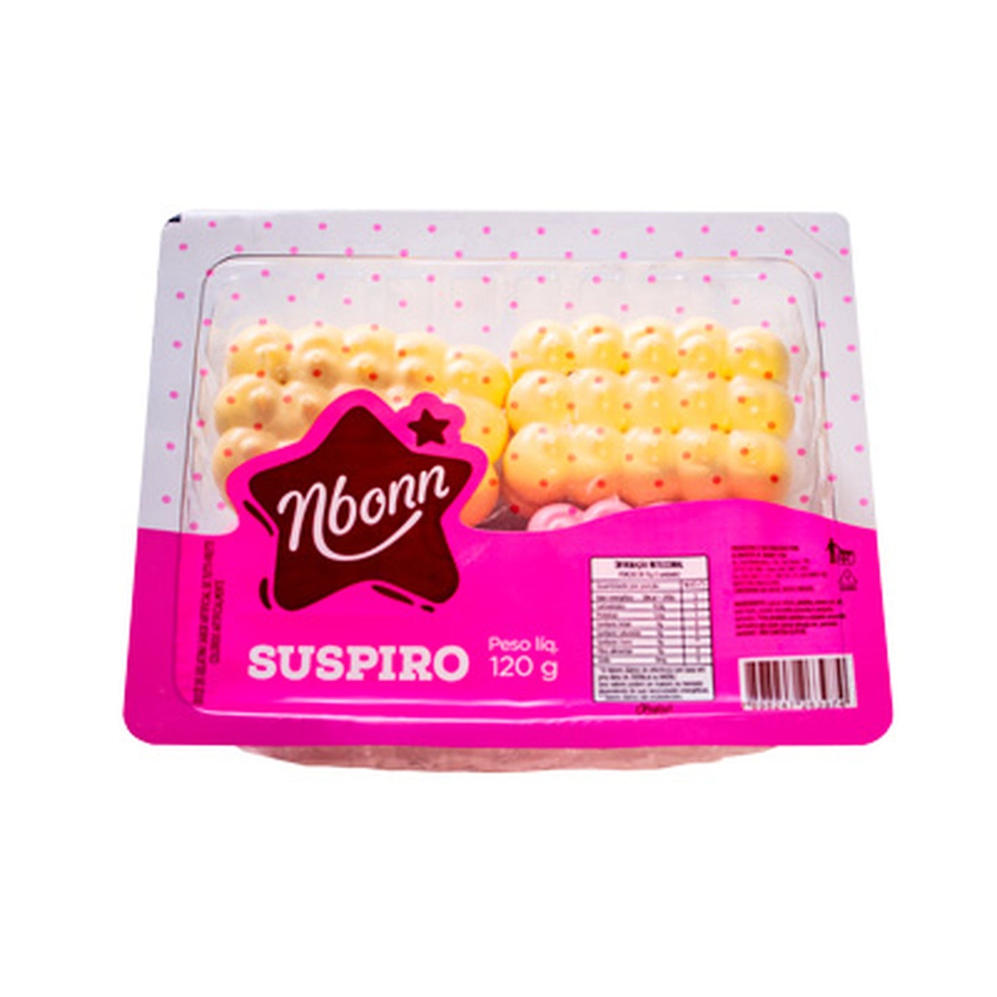 Suspiro Nutribonn 120g sobre fundo branco