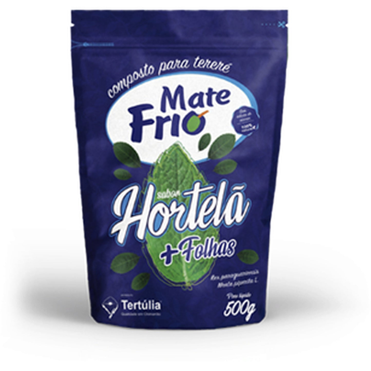 Terere Hortelã Tertúlia 500g sobre fundo branco