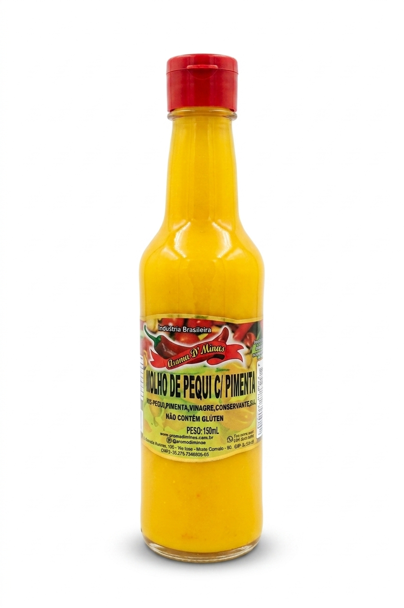 Molho De Pequi Com Pimenta Aroma D'Minas 150ml