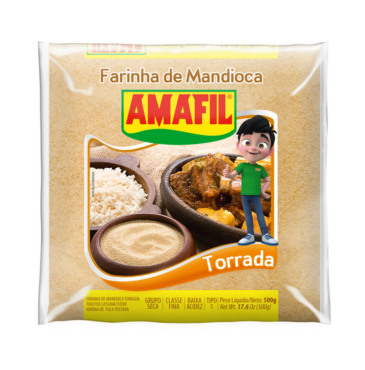 Farinha De Mandioca Torrada Fina Amafil 1kg