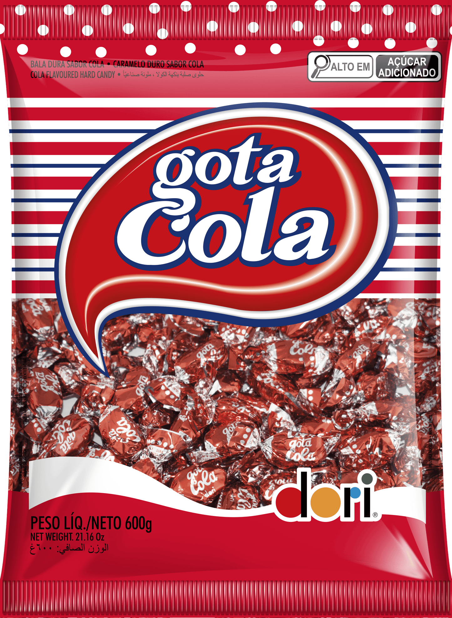 Bala Gota Cola 600g