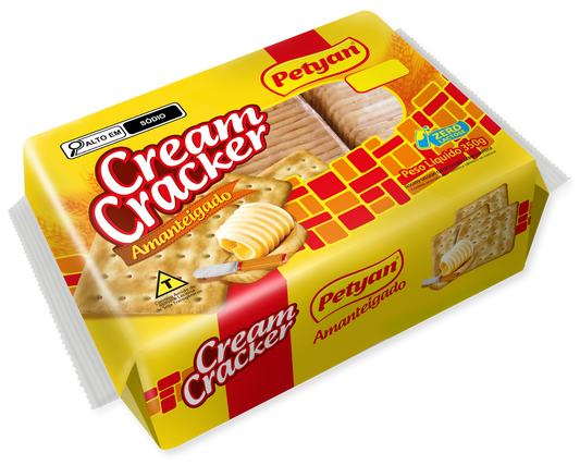 Biscoito Cream Cracker Amanteigado Petyan 350g