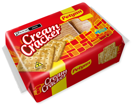 Biscoito Cream Cracker Tradicional Petyan 350g