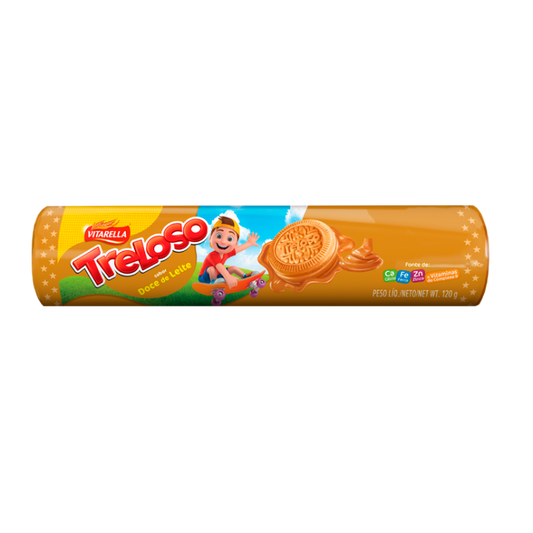 Biscoito Recheado Treloso 120g Doce de Leite
