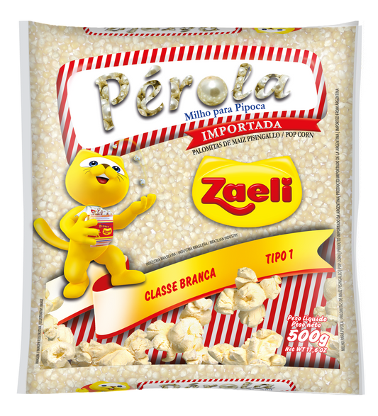 Milho para Pipoca Pérola Zaeli 500g