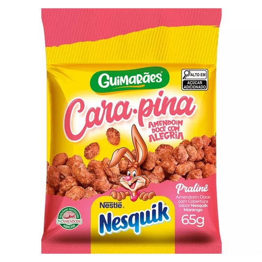 Amendoim Doce Nesquik Cara Pina Guimarães 65g. Bebidas em Pó. Origem Brasil