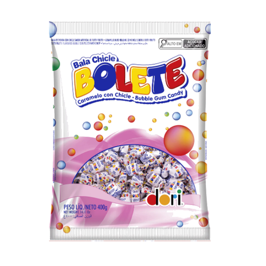 Bala Recheada com Chiclete Bolete 400g Dori