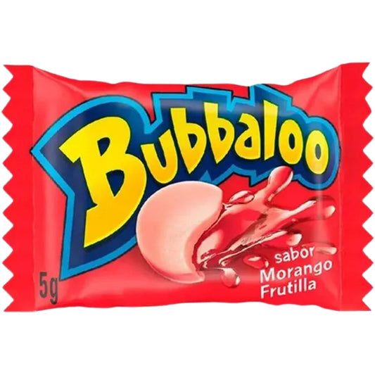 Chiclete Bubbaloo Morango 300g. Doces. Origem Brasil