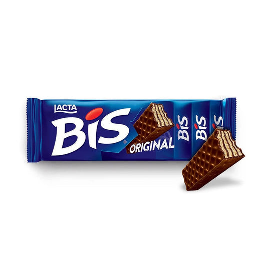 Chocolate Bis Ao Leite 101g sobre fundo branco