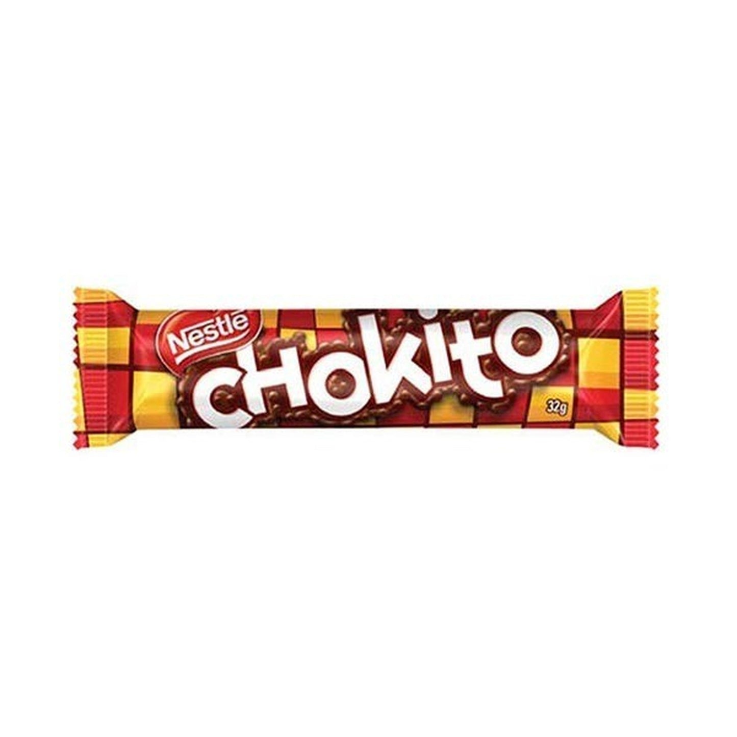 Chocolate Chokito Nestlé 32g sobre fundo branco
