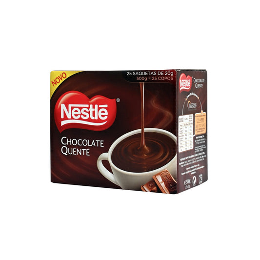 Chocolate Quente Nestlé 20g sobre fundo branco