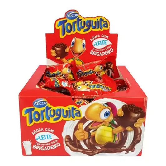 Chocolate Tortuguita Brigadeiro Caixa 372g com fundo branco