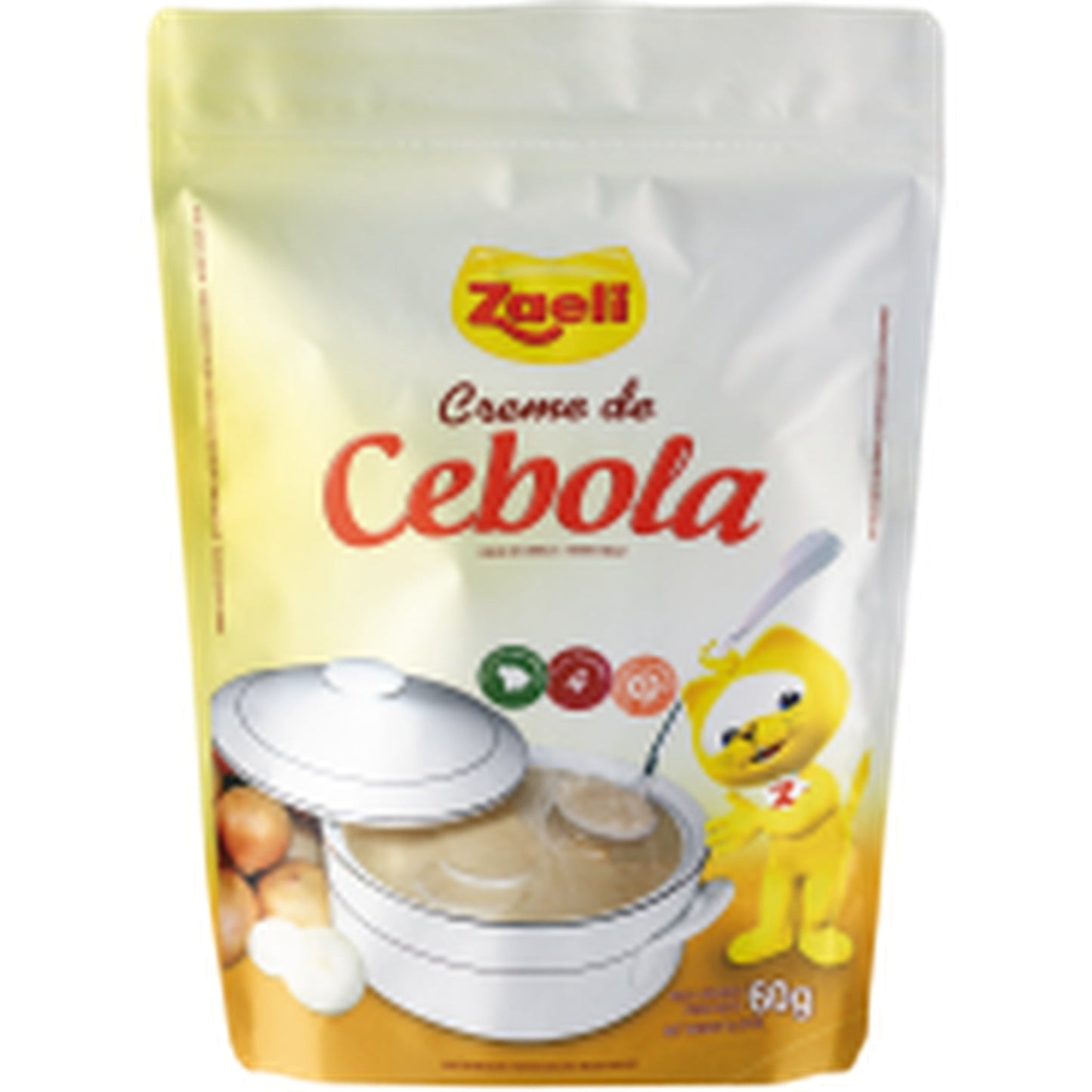 Creme De Cebola Zaeli 60g sobre fundo branco