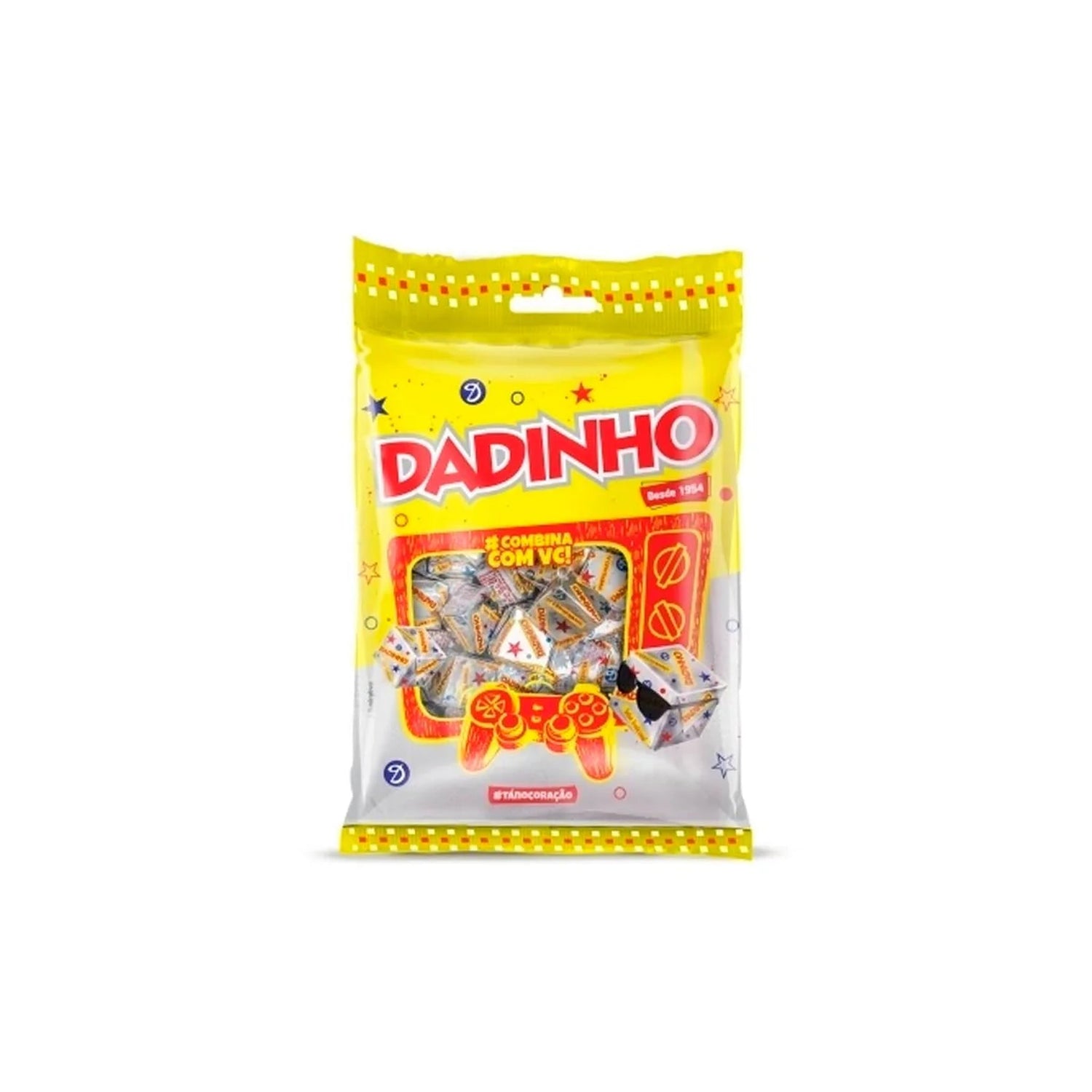 Dadinho Tradicional Sachê Dadinho 600g sobre fundo branco