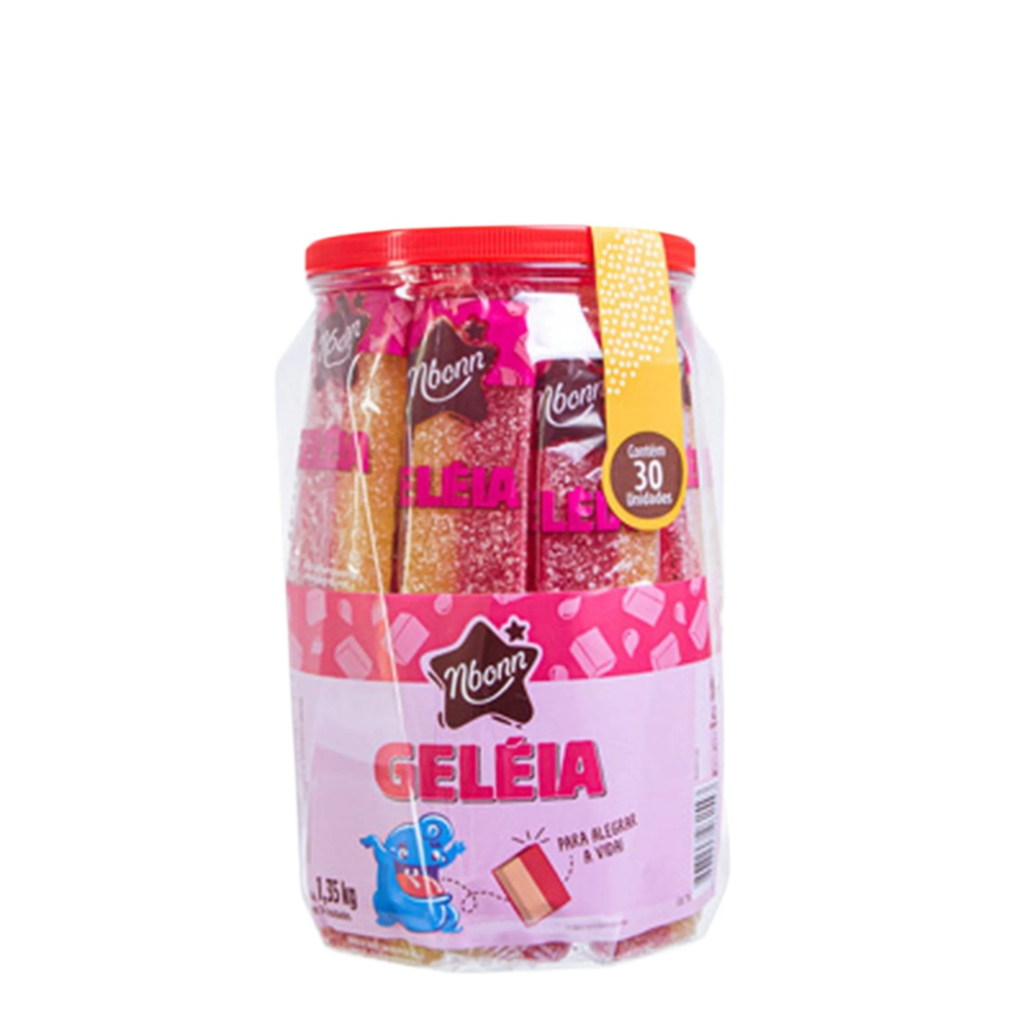 Geléia Nutribonn 11g sobre fundo branco