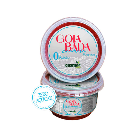 Goiabada Cremosa Zero Casmar 370g sobre fundo branco