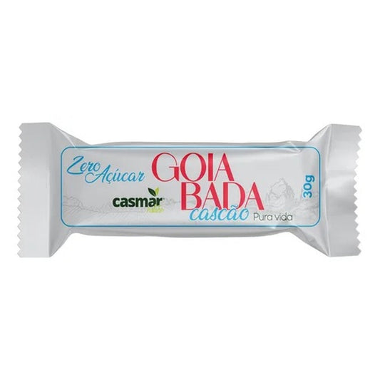 Goiabinha Cascão Zero Casmar 30g sobre fundo branco