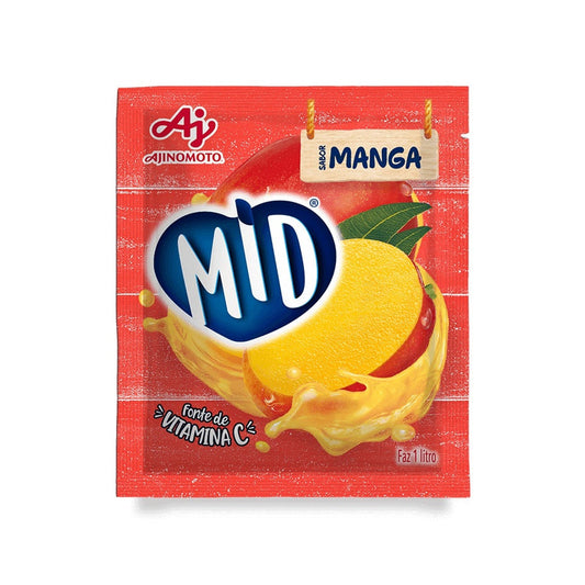 Mid Refresco Em Pó Manga 375g. Bebidas em Pó. Origem Brasil