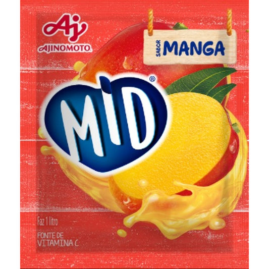 Refresco Mid Em Pó Manga 20g em fundo branco