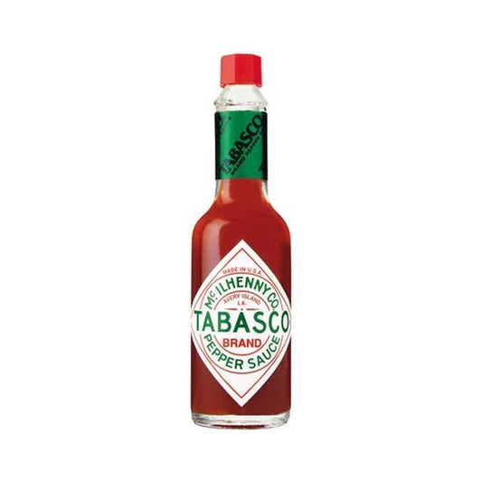 Molho Tabasco 60ml sobre fundo branco