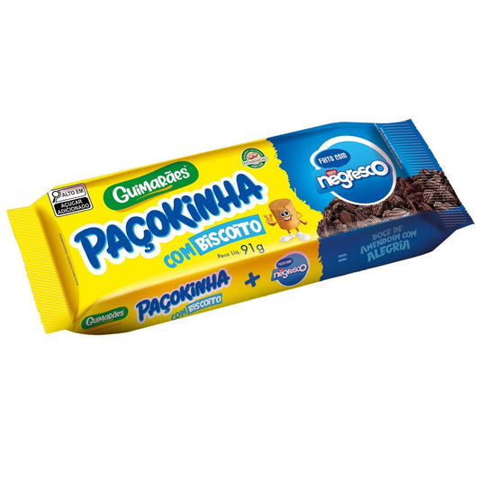 Caixa Paçokinha Negresco Guimarães 91g sobre fundo branco
