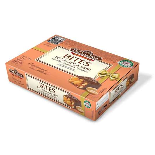 Pé de Moça com Chocolate 20g Dacôlonia sobre fundo branco