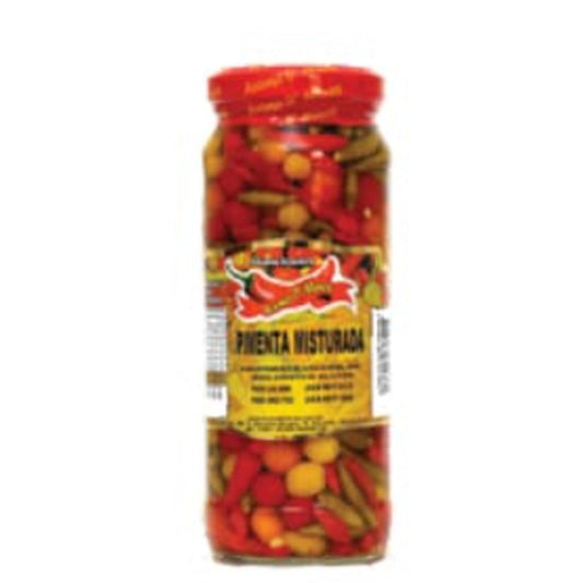 Pimenta Misturada Aroma De Minas Drenado 180g sobre fundo branco
