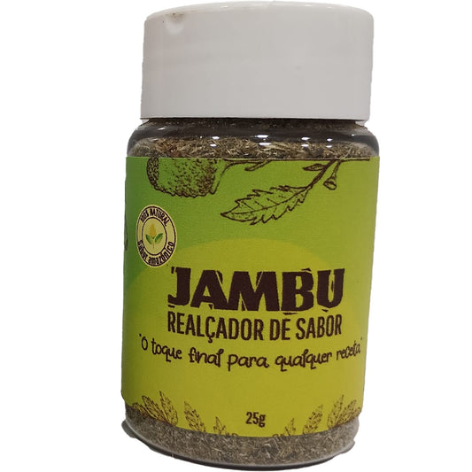 Realçador Sabor Jambu Amazon Flavor 25g sobre fundo branco