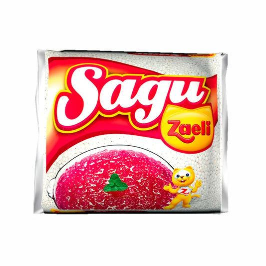 Sagu Zaeli 500g sobre fundo branco