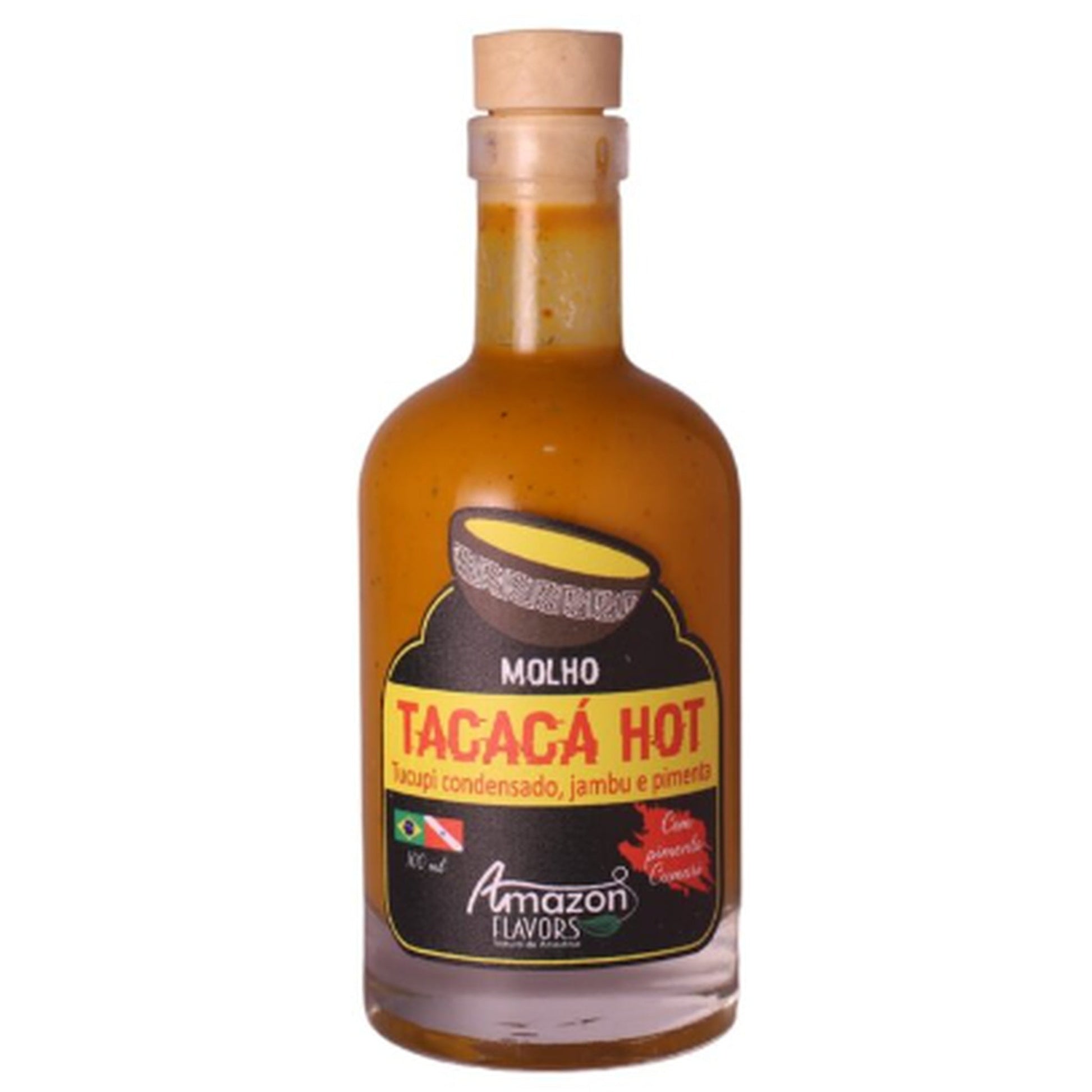 Tacaca Hot - Tucupi / Jambu Condensado Amazon Flavor 100ml sobre fundo branco