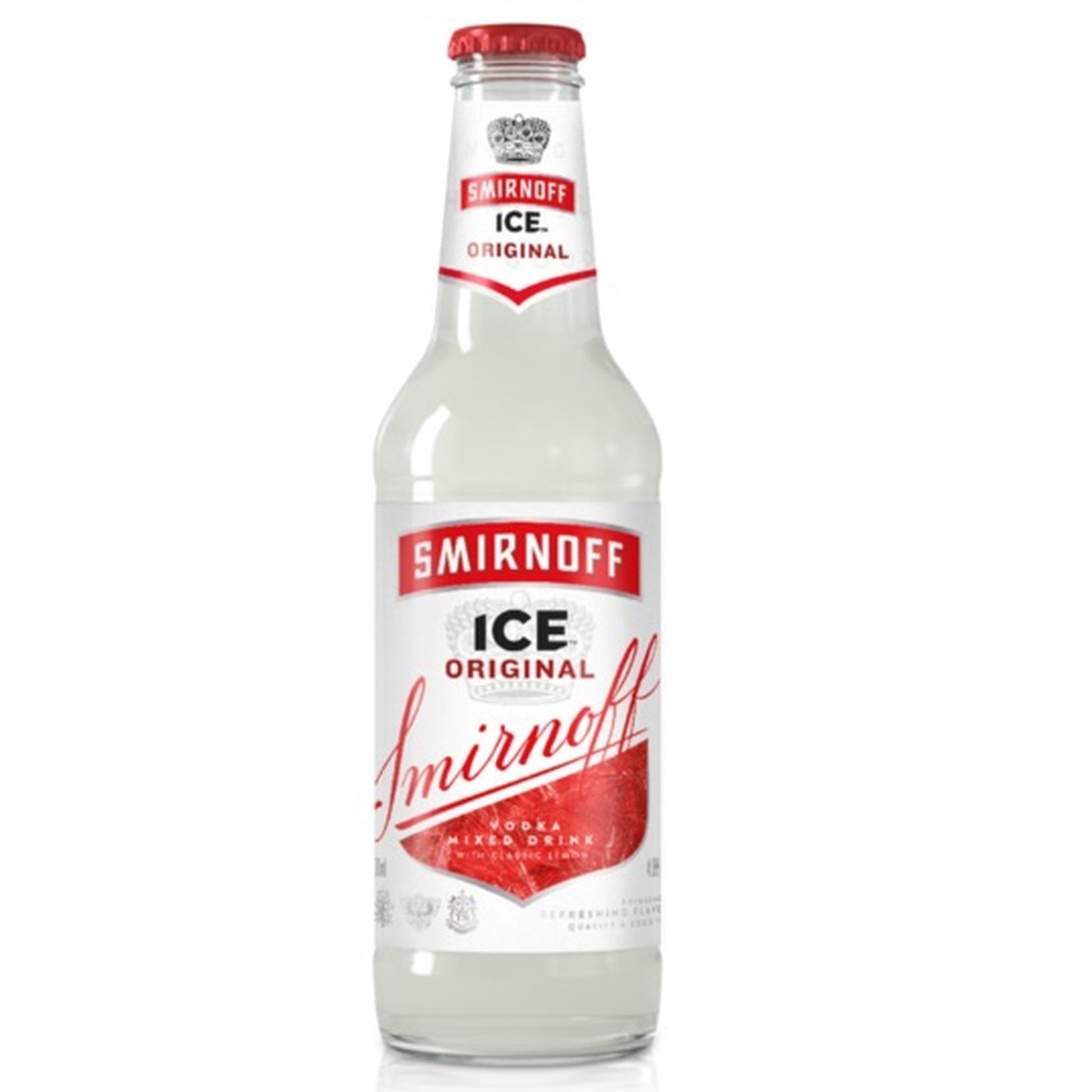 Vodka Smirnoff Ice 275ml sobre fundo branco